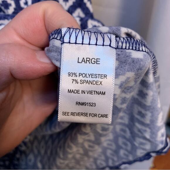 Jaclyn Smith Intimates Geometric Abstract Art Sleep Shirt Size Large - Picture 5 of 7